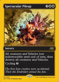 1x Spectacular Pileup - Foil First-Place NM-Mint, English Aetherdrift MTG Magic - Image 1