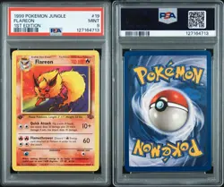 1999 Pokemon Jungle - Flareon #19 *** 1st EDITION *** PSA 9 - MINT - Image 1