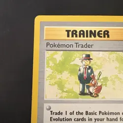 Vintage Non-Holo Rare Shadowless Pokemon Trader 077/102 Base Set WotC 1999 - Image 2