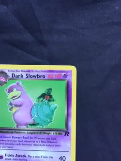 Pokemon Cards: Team Rocket 1st Edition Rare: Dark Slowbro 29/82 - Image 3