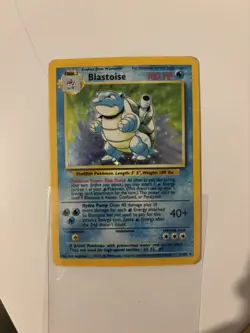 Pokemon TCG Blastoise Base Set 2/102 Unlimited English Edition - Image 2