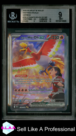 KLARINS HO-OH EC POKEMON 230 2025 EWIGE RIVALEN HOLO DEUTSCH BGS 9 - Image 1