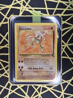🔥 Hitmonlee 22/62 🔥 Original Non Holo Rare Fossil Set Pokemon Card WOTC 1999 - Image 1