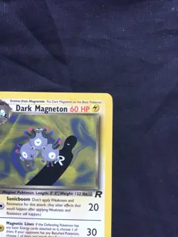 Pokemon Cards: Team Rocket 1st Edition Rare: Dark Magneton 28/82 - Image 3