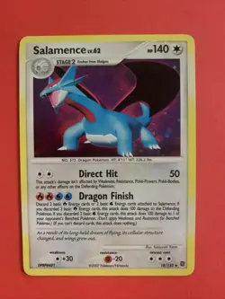 Pokemon Tcg Salamence 18/132 Secret Wonders Holo Holo Bleed Error LP Light Play - Image 1