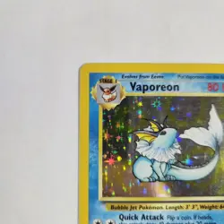 Vaporeon 12/64 - Unlimited Holo Rare - Pokemon TCG - Jungle - LP - Image 3