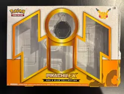 2016 Generations Red & Blue Pikachu EX Pokemon Collection Promo Box XY124 Empty - Image 1
