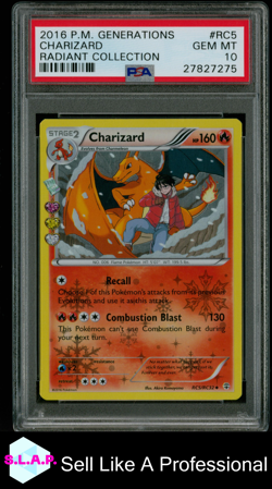 CHARIZARD GEN.RADIANT COLL POKEMON XY GENERATIONS RADIANT COLL 2016 RC5 PSA 10 - Image 1