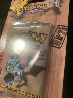 Cartes Pokemon Booster Fossile Ptera Blister US Unlimited NEUF SCELLE SEALED - Image 4