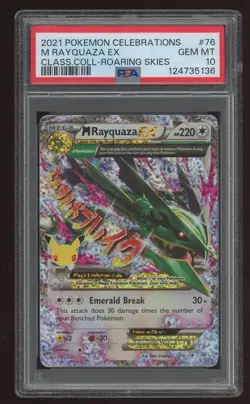 Pokemon 2021 M Rayquaza EX 76/108 Celebrations Classic Collection GEM MT PSA 10 - Image 1