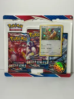 Pokemon TCG: Sword & Shield Battle Styles Blister Pack with 3 Booster Packs - Image 1