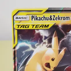 2019 Pokemon TCG Pikachu & Zekrom GX 33/181 Sun & Moon Team Up Ultra Rare LP - Image 3