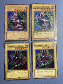 Yu-Gi-Oh! 4x Dunkler Magier (SDY, SYE) Ultra Rare Dark Magician Yugi Deck 2002 - Image 1