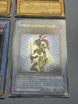 Yu-Gi-Oh! 2x Blauaugiger W. Drache, Aufgegeben, Schw. Gl. Soldat 1.Edition Ultra - Image 5