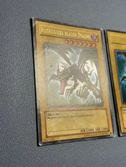 Yu-Gi-Oh! 2x Rotaugiger Blauer Drache SDJ 1.Edition Ultra Rare Red-Eyes B. 1st - Image 2