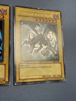 Yu-Gi-Oh! 2x Rotaugiger Blauer Drache SDJ 1.Edition Ultra Rare Red-Eyes B. 1st - Image 3