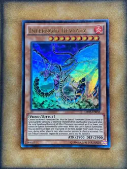 Yugioh Infernoid Devyaty CROS-EN032 Ultra Rare NM - Image 1