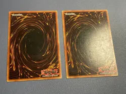 Yu-Gi-Oh! 2x MISPRINT Gaia The Dragon Champion LOB-125 Ultra Rare Gold Letters - Image 4