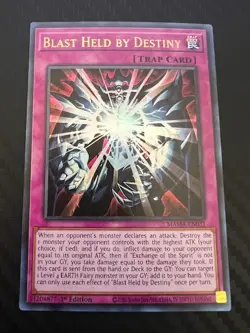 Yugioh Blast Held by Destiny MAMA-EN031 Ultra Rare 1st Ed NM - Image 1