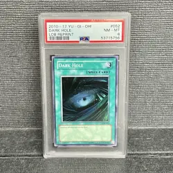Yugioh! 🍁 Dark Hole Buco Nero LOB-EN052 PSA 9 Super Rare •🍁 Inglese - Image 1