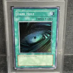 Yugioh! 🍁 Dark Hole Buco Nero LOB-EN052 PSA 9 Super Rare •🍁 Inglese - Image 3