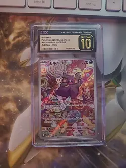 Morpeko Art Rare Holo Card Sv4k: Ancient Roar 076/066 Japanese CGC Pristine 10 - Image 1