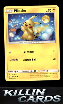 Pikachu (56) 56/236 Pokemon Common SM - Unified Minds Card NM - Image 1