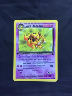 Pokemon Cards: Team Rocket 1st Edition Uncommon: Dark Kadabra 39/82 - Image 1