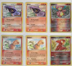 Pokemon TCG Card Lot ~ Slugma Magby Torkoal Arbok Team Rocket Jesse - Fire Type - Image 1