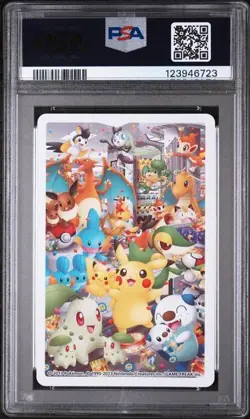 PSA 10 GEM MINT 2015 POKEMON CENTER NAGOYA PLAYING CARDS QUEEN OF CLUBS EEVEE - Image 2