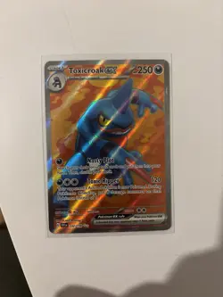 Pokemon TCG Toxicroak EX Full Art Ultra Rare Scarlet & Violet Base 232/198 Card - Image 1