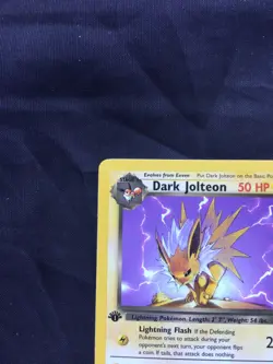 Pokemon Cards: Team Rocket 1st Edition Uncommon: Dark Jolteon 38/82 - Image 2