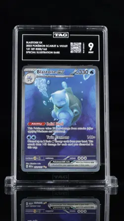 Pokemon TCG Scarlet & Violet 151 Blastoise EX Holo Card 200/165 - Image 1