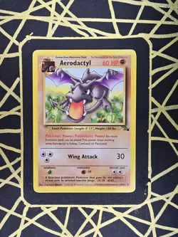 🔥Aerodactyl 16/62 Fossil 🔥 Original Non Holo Rare Fossil Set Pokemon Card 1999 - Image 2