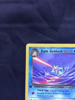 Pokemon Cards: Team Rocket 1st Edition Uncommon: Dark Golduck 37/82 - Image 2