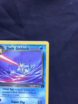 Pokemon Cards: Team Rocket 1st Edition Uncommon: Dark Golduck 37/82 - Image 3