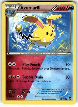 Azumarill 77/114 XY - Steam Siege NM Pokemon Card TCG - Image 1