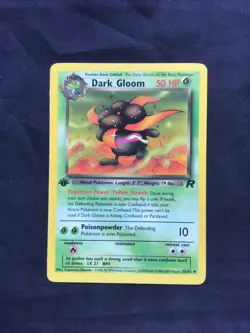 Pokemon Cards: Team Rocket 1st Edition Uncommon: Dark Gloom 36/82 - Image 1