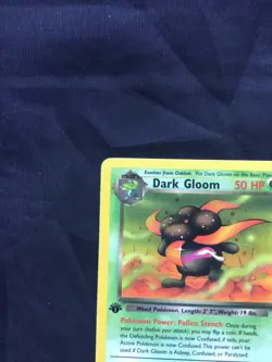 Pokemon Cards: Team Rocket 1st Edition Uncommon: Dark Gloom 36/82 - Image 2