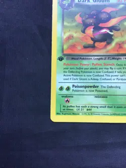 Pokemon Cards: Team Rocket 1st Edition Uncommon: Dark Gloom 36/82 - Image 5