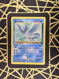 🔥 Articuno 17/62 🔥 Original Non Holo Rare Fossil Set Pokemon Card WOTC 1999 - Image 2