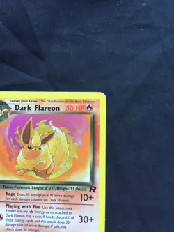 Pokemon Cards: Team Rocket 1st Edition Uncommon: Dark Flareon 35/82 - Image 3