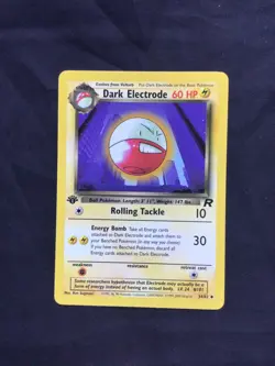 Pokemon Cards: Team Rocket 1st Edition Uncommon: Dark Electrode 34/82 - Image 1