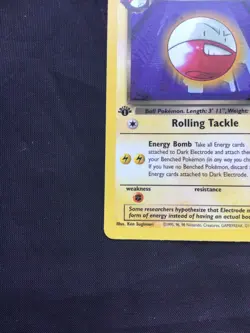 Pokemon Cards: Team Rocket 1st Edition Uncommon: Dark Electrode 34/82 - Image 5