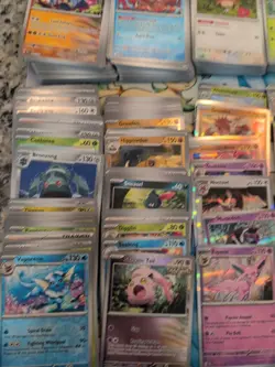Lot Of 604 Pokemon Cards from Prismatic Evolution, Holo, Reverse Holos, Bulk - Image 5