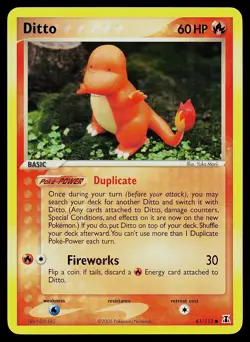 Pokemon Card - Ditto (Charmander) Delta Species 61/113 - Image 1