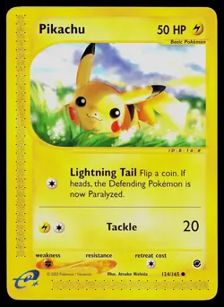 Pokemon Card - Pikachu Expedition 124/165 Common Non Holo - Image 1