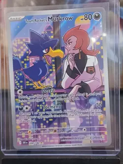Team Rockets Murkrow 200/182 SV: Destined Rivals Pokemon Card NM - Image 2