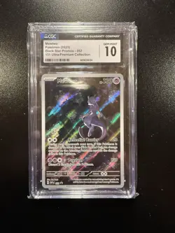 Pokemon Mewtwo Promo 052 CGC 10 Gem Mint Pokemon Card - Image 1
