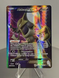Pokemon Alakazam EX TCG Fates Collide Holo Full Art Ultra Rare Card 117/124 - Image 1
